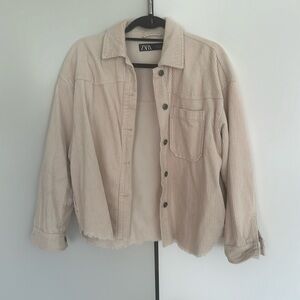 Zara corduroy beige / cream jacket